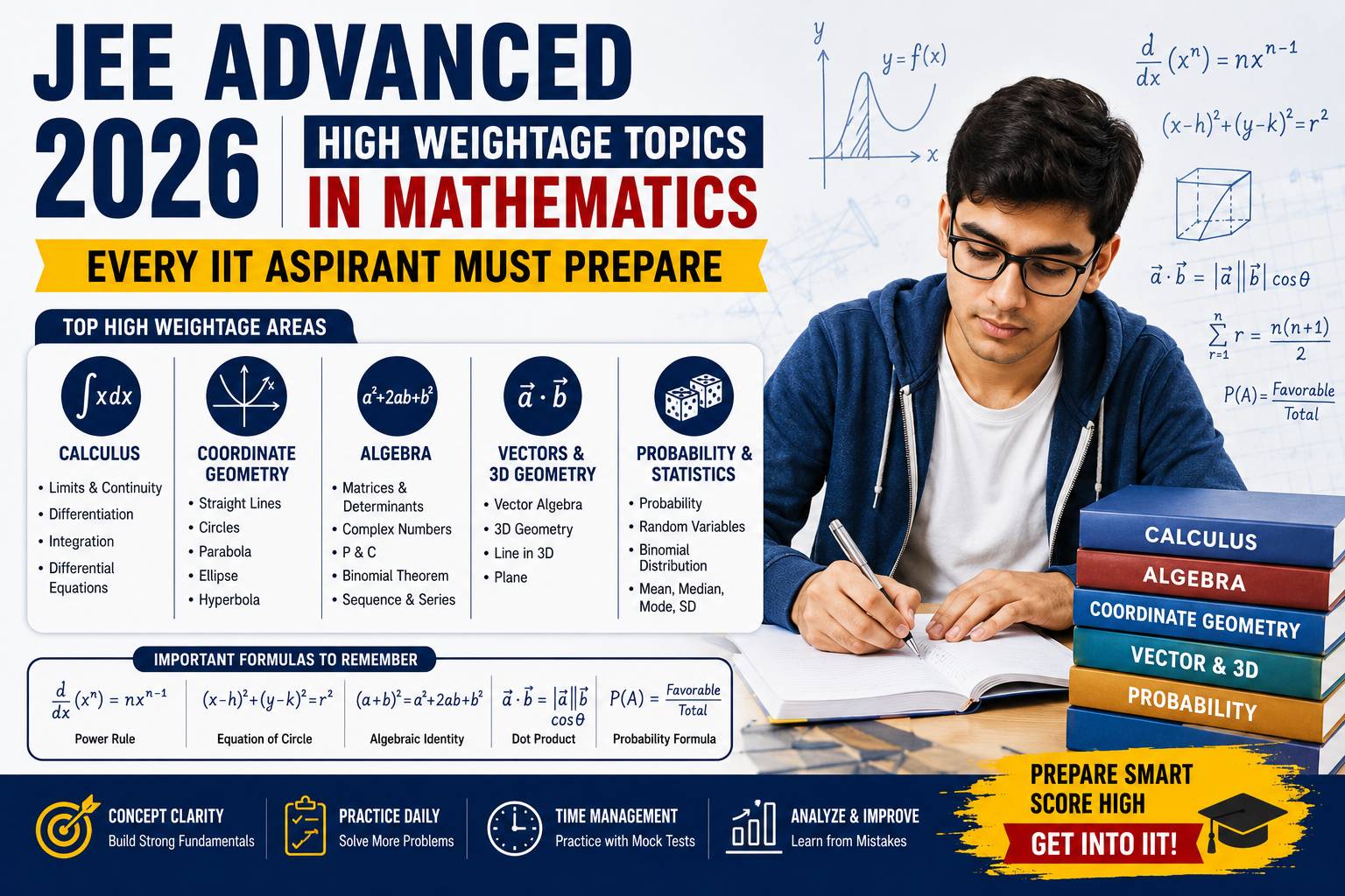 JEE Advanced 2026: High Weightage Topics in Mathematics 