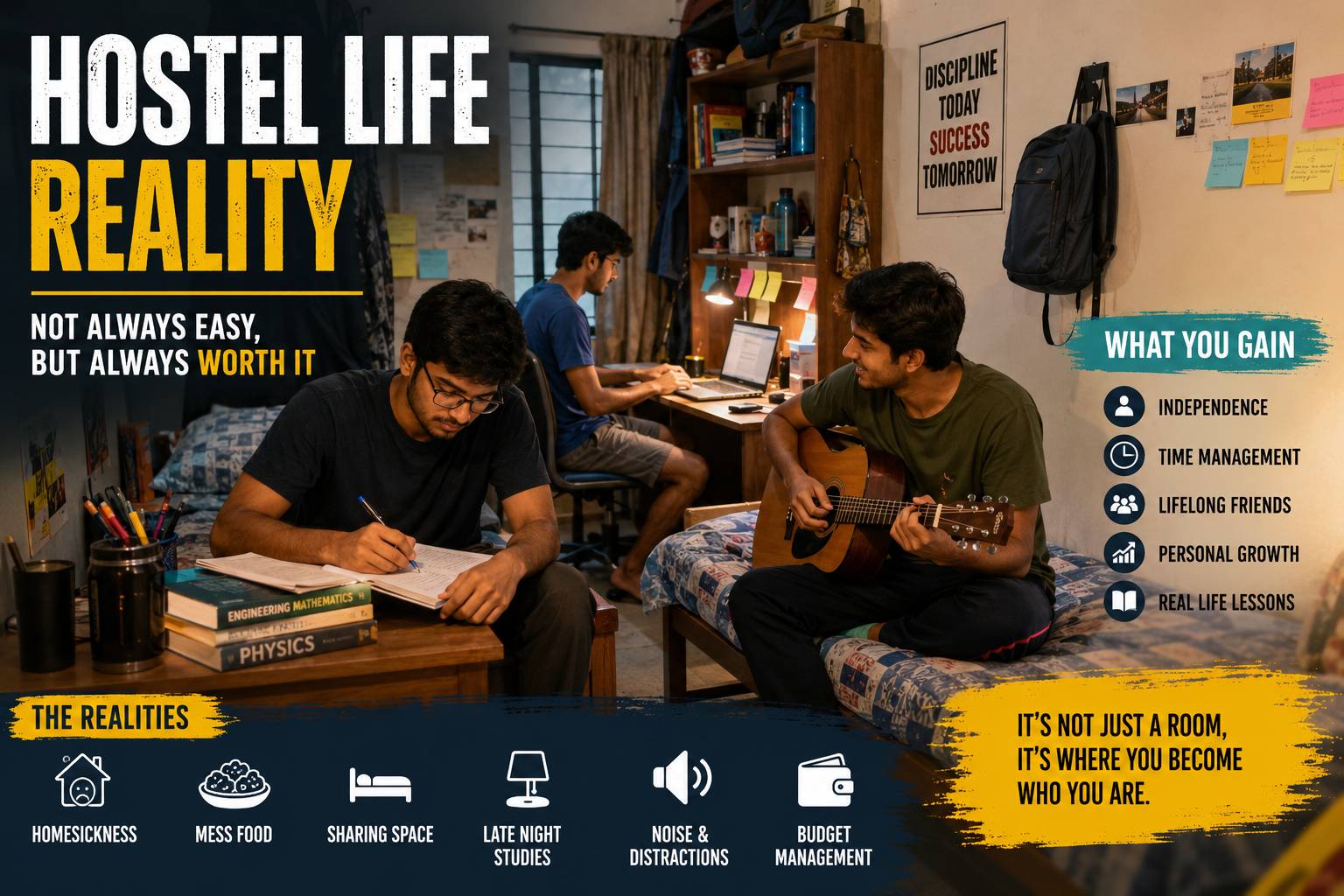 indian hostel life reality and college life 