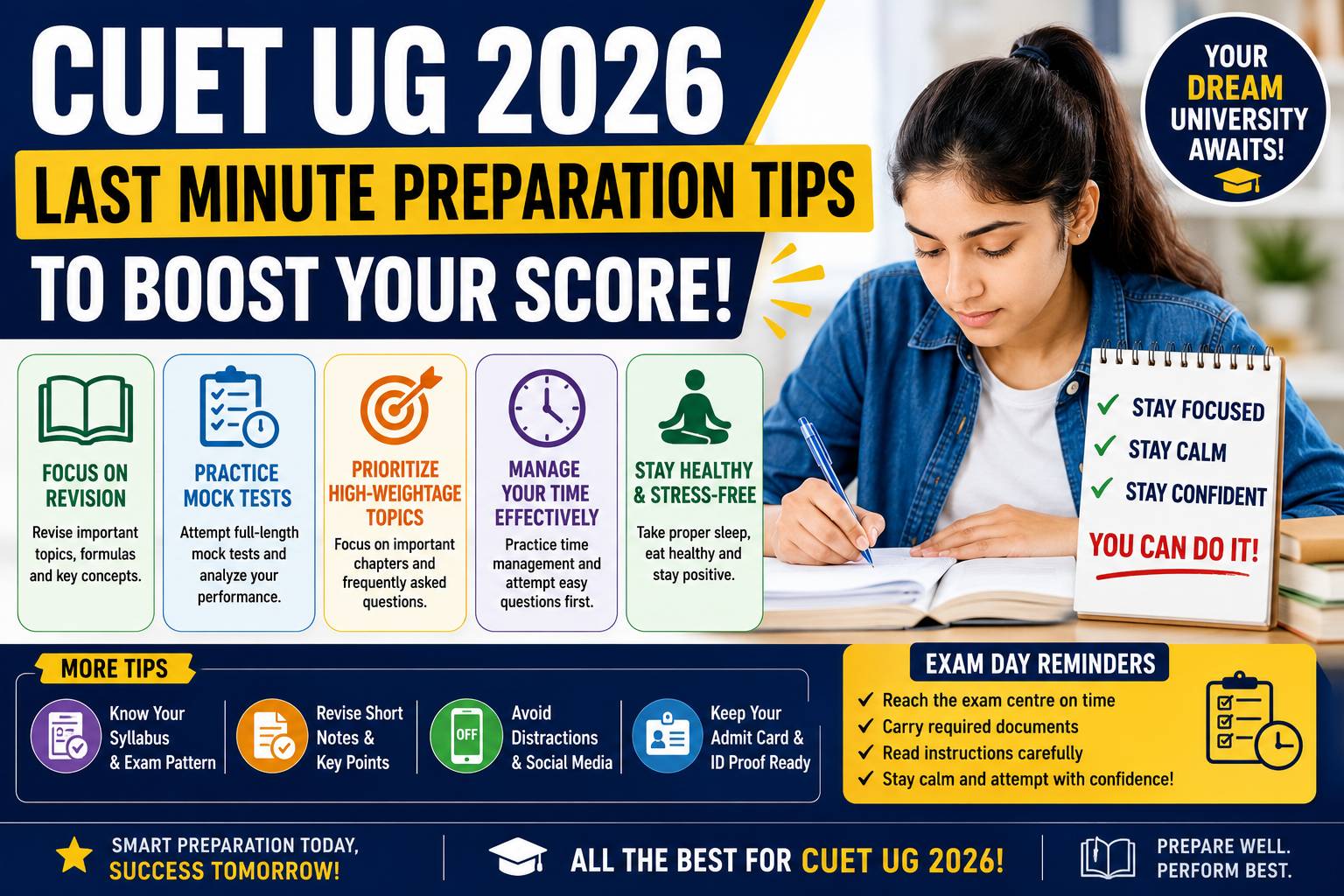 CUET UG 2026 Last Minute Preparation