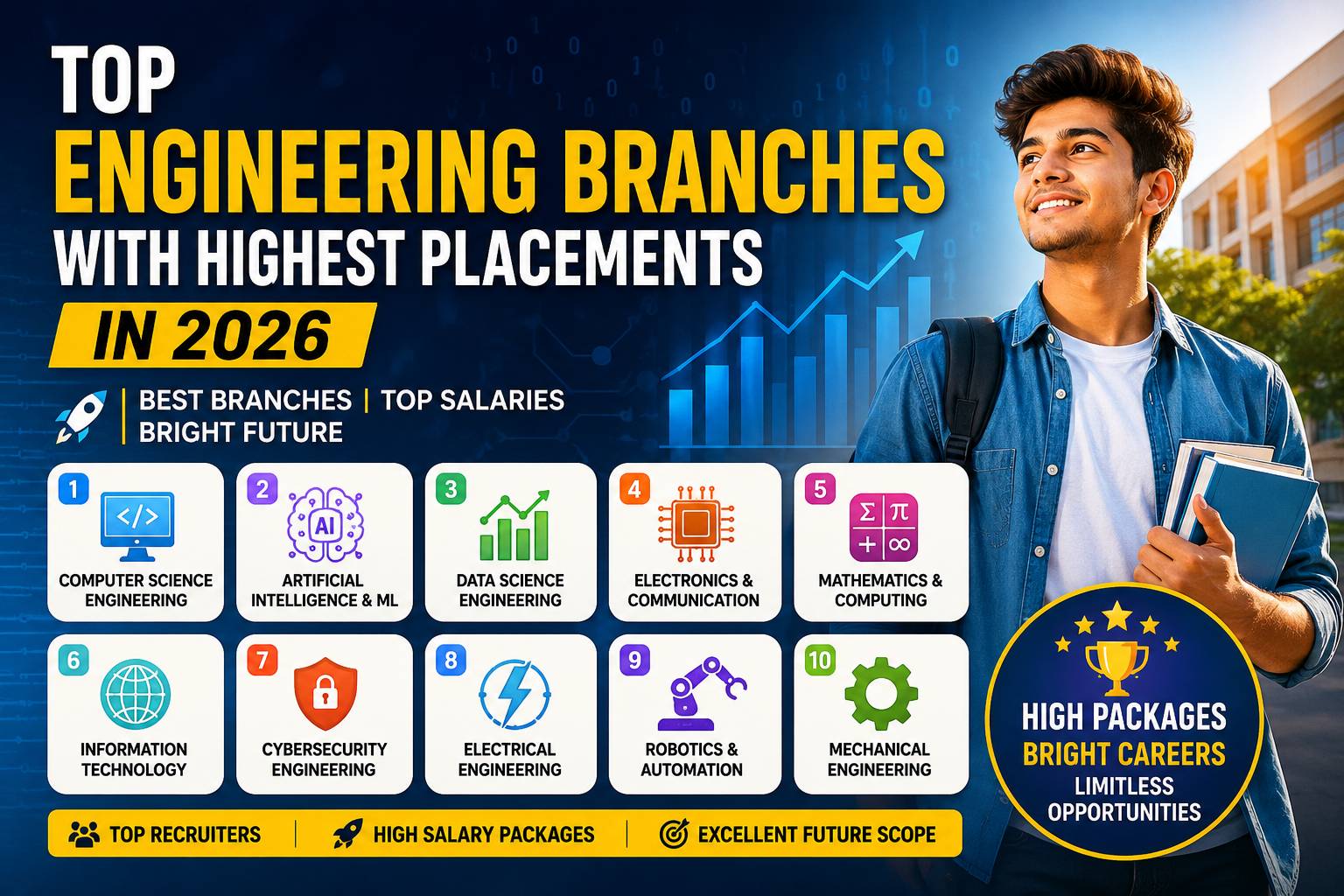 Top Engineering Branches in 2026 With Highest Packages and Placement Rates