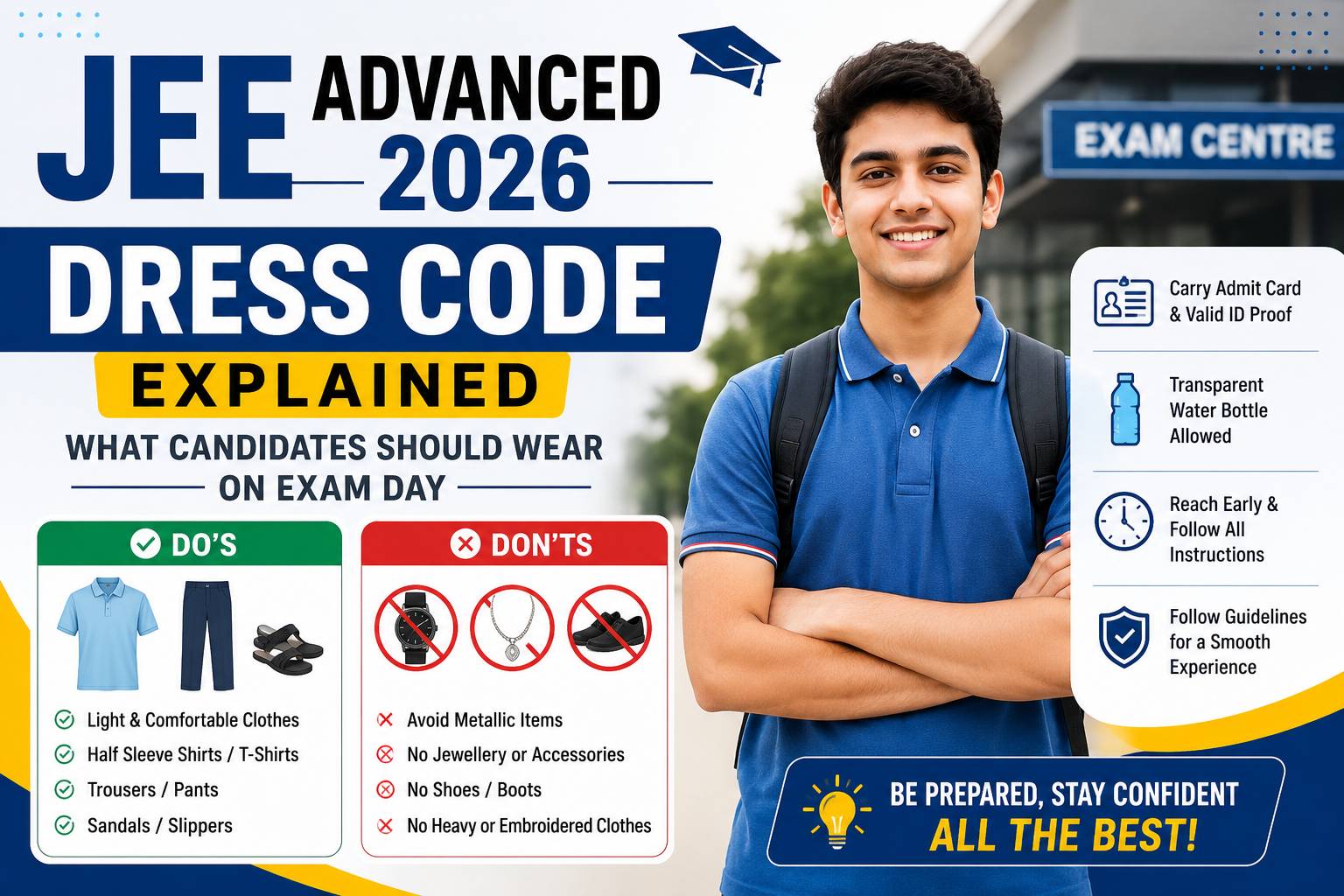 JEE Advanced 2026 Dress Code Explained