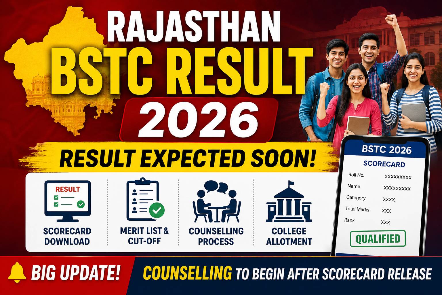 Rajasthan BSTC Result 2026 Expected Soon, Counselling to Begin After ...