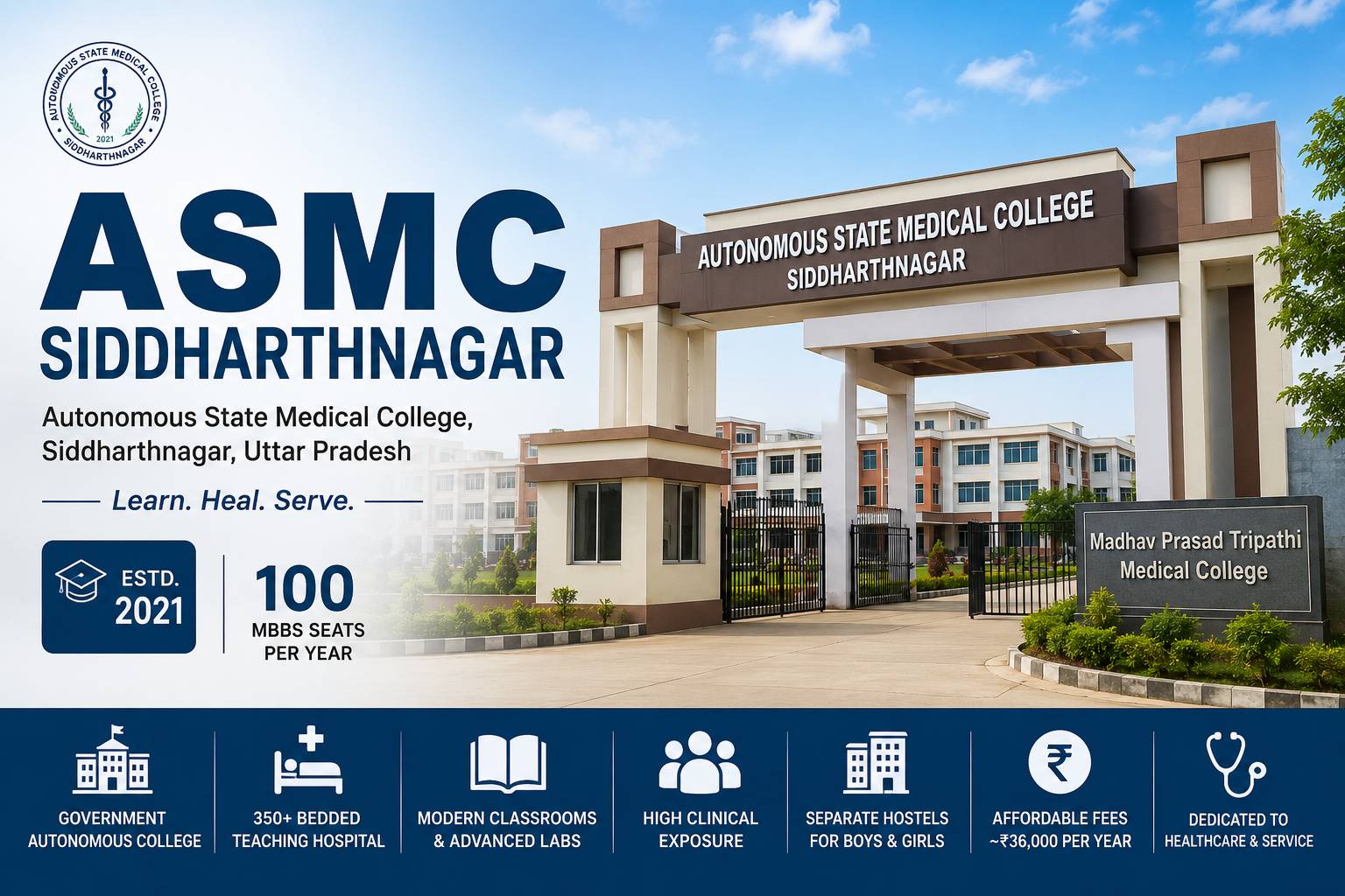 Autonomous State Medical College (ASMC), Siddharthnagar, Uttar Pradesh